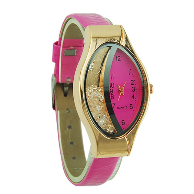 New Clock Watches Women brand Fashion dress ladies Watches Leather women Analog Quartz Wrist Watch Candy Color saat erkekler 5N