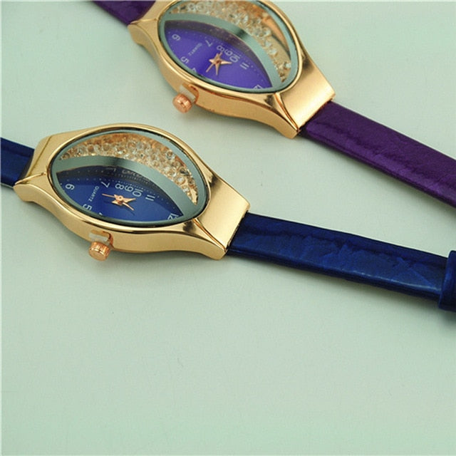 New Clock Watches Women brand Fashion dress ladies Watches Leather women Analog Quartz Wrist Watch Candy Color saat erkekler 5N