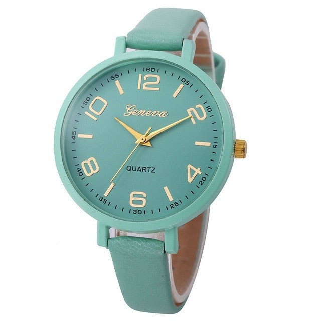 Women's Women Watch Women Fashion Retro Dial PU Leather Bayan Kol Saat Analog Quartz Wrist Watch Watches Clock reloj hombre 5N