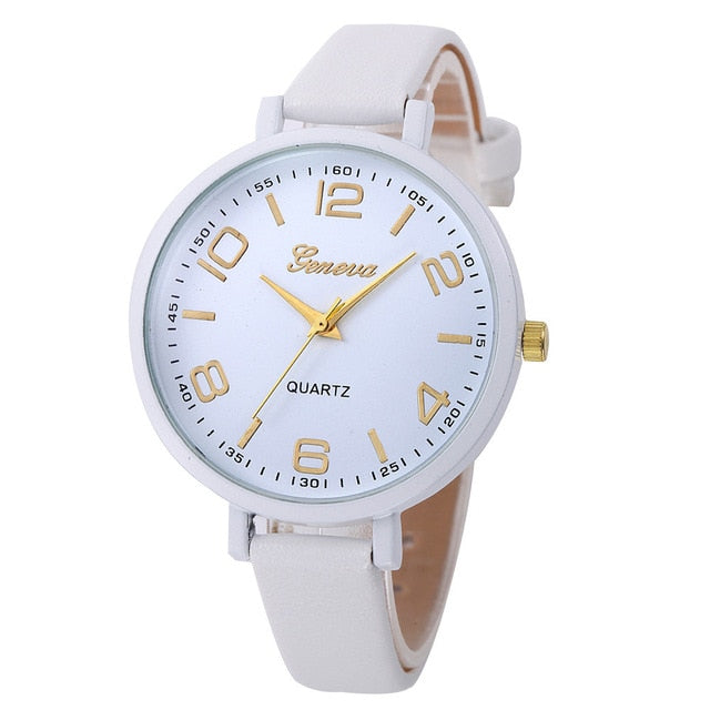 Women's Women Watch Women Fashion Retro Dial PU Leather Bayan Kol Saat Analog Quartz Wrist Watch Watches Clock reloj hombre 5N